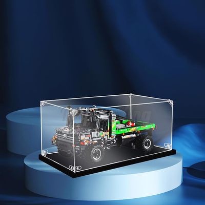 Acrylic Display case Compatible with 4x4 Mercedes-Benz Zetros Trial Truck 42129 (Model Set is not Included) (with No Background)