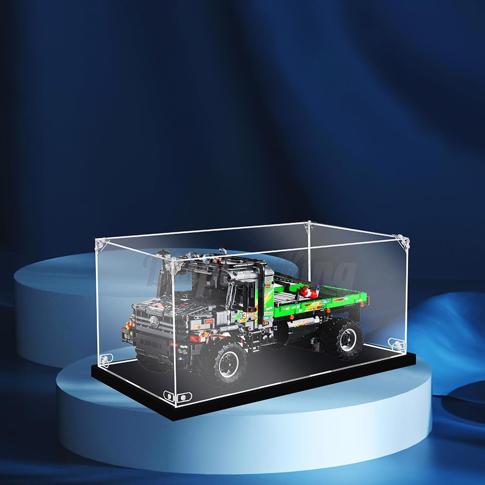 Acrylic Display case Compatible with 4x4 Mercedes-Benz Zetros Trial Truck 42129 (Model Set is not Included) (with No Background)