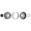 INJORA 1.0 Beadlock Wheel Mud Tires Set Deep Dish 1.0" Wheels Tires for 1/18 TRX4M Axial AX24 SCX24 Gladiator Deadbolt Bronco C10 JLU Upgrade PartsGrey view 2