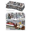 ELAICREE 7537 Piece Three Level Madhouse Modular Building Blocks Bricks Set Insane Asylum Hospital Toy Bricks with an LED Lighting view 4