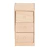 Mini Dollhouse Drawers, 1:12 Miniature Drawer Cabinet, 3 Layer Drawers Birch Wood Storage Cabinet Model, Wooden Doll House Furniture Decor Accessories for Bedroom, Living Room view 3