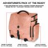 ENHANCE Collector's Edition RPG Adventurer's DnD Bag - Dragon Hide Exterior Travel RPG Bag with Tabletop Miniatures Storage Vault, Mat Holder, DnD Dice & Token Pockets, Fits 4-8 Books (Dragon Pink) view 2