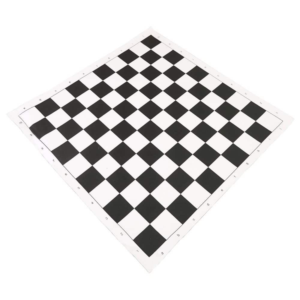 The House of Staunton Vinyl Regulation Tournament Chess Board - 10 x 10 Squares - 2.25" Squares - Black