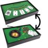 Matty's Toy Stop Deluxe 2 in 1 Casino Games Featuring Blackjack and Roulette Wooden 20" Tabletop Set with Felt view 2