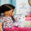 American Girl Truly Me 18-inch Doll Pet Purrpley Pink Kittycat with Magnetic Mouth to Hold Her Yarn Toy, For Ages 6+ view 3