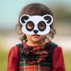 10 Pcs Cartoon Animal Felt Masks for Jungle Themed Party, Christmas, Halloween Costumes - Deer, Hedgehog, Panda, Mouse, Raccoon, Owl, Rabbit, Bear, Fox, Squirrel view 2