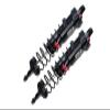 GPM Aluminum 6061-T6 Front L-Shape Piggy Back (Built-in Piston Spring) Adjustable Spring Dampers 128Mm - 2Pc Set ForTRAXXAS 1/8 4Wd Sledge Monster Truck-95076-4 (Black) view 1