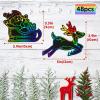 Mocoosy 48 Pcs Christmas Scratch Art Ornaments, Christmas Crafts Kit Bulk for Kids Stocking Stuffers, Rainbow Magic Scratch Paper Cards Xmas DIY Hanging Ornaments for Winter Holiday Decorations view 2