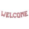16 inch Multicolor Welcome Balloon Banner Balloons Foil Letter Balloon Anniversary Celebration Party Decorations (WELCOME Pink) view 1