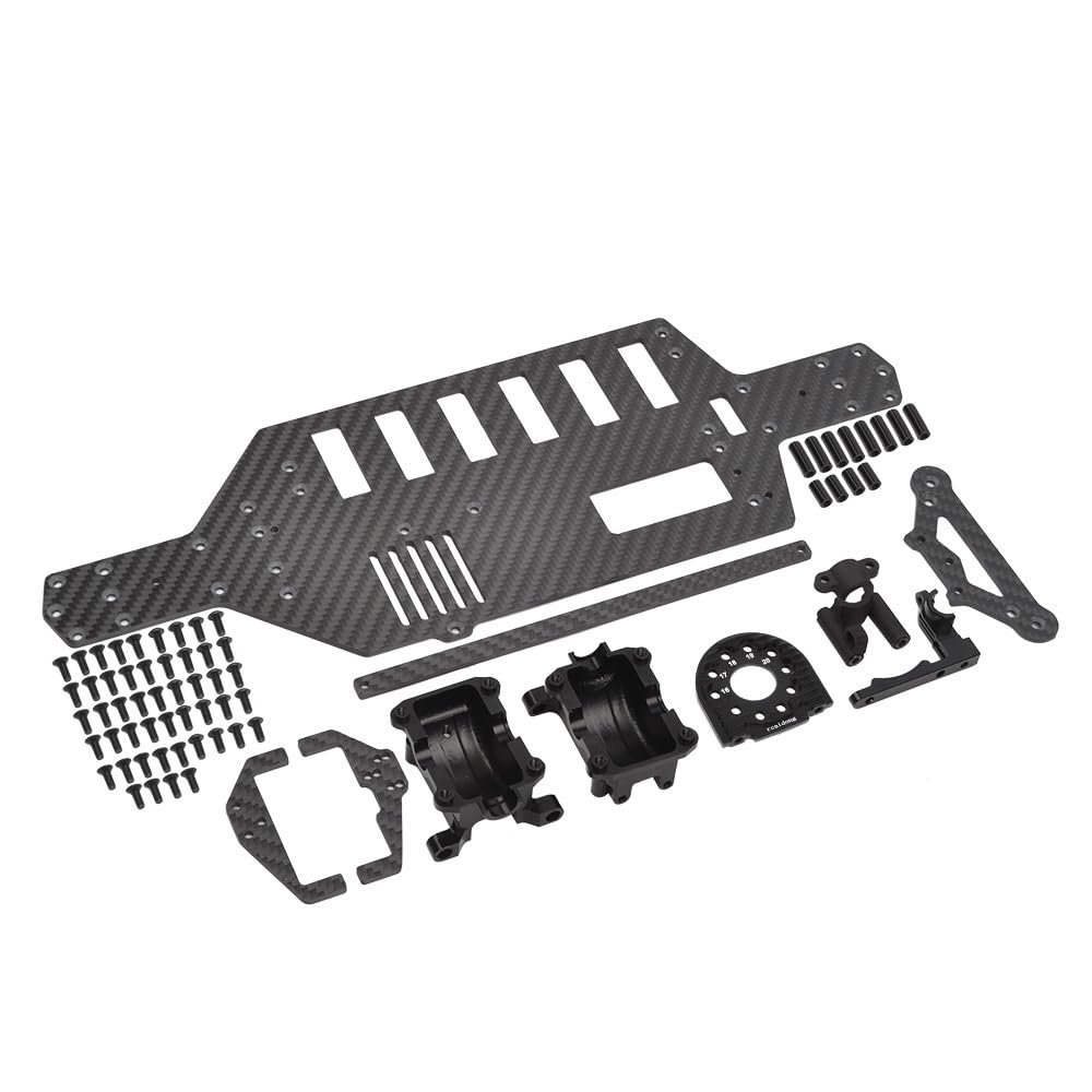 Greendhat Carbon Fiber Lower Deck W/Diff Case Chassis Upgrades for Tamiya TT02 TT02B TT02FT ( Color