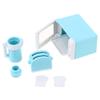 Zerodeko Girls Toys Toys Girl Toys Decor Kitchen Accessories, 1 Set Microwave Kettle Bread Maker Toys, Mini House Kitchen Set for Toddlers, Present Kitchen Set Kitchen Utensils Set Mini Microwave view 2