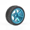 Greendhat 1/10 RC On Road Tires & Aluminum Wheels Rims for Redcat HPI HSP Tamiya TT01 TT02 ( Color : Titanium ) view 4