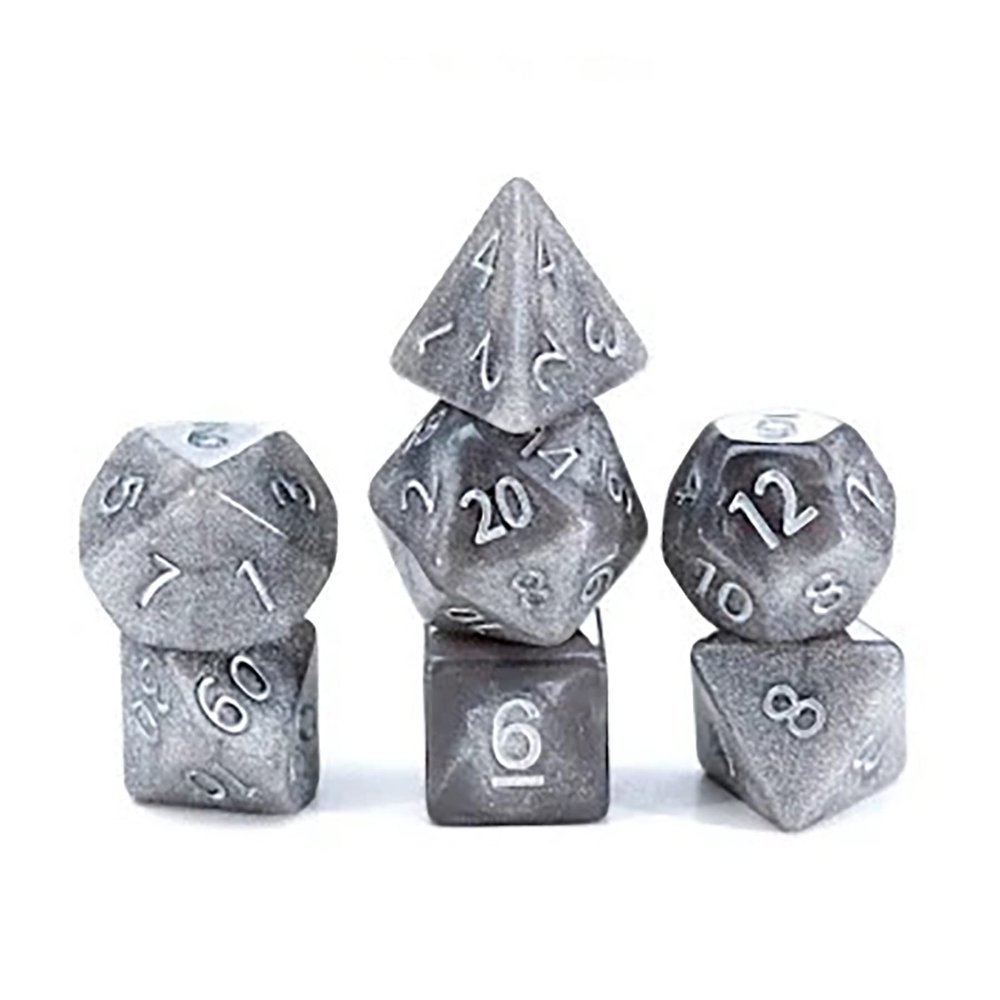 Gate Keeper Games & Dice Mercurial Dice: Mercury - 7 Piece Dice Set, Gate Keeper Games, Roleplaying Dice Set