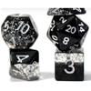 Gate Keeper Games & Dice Halfsies Dice: Sparkle Edition - Glitter Black - 7 Piece Dice Set, Gate Keeper Games view 3