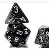 Gate Keeper Games & Dice Halfsies Dice: Sparkle Edition - Glitter Black - 7 Piece Dice Set, Gate Keeper Games view 4