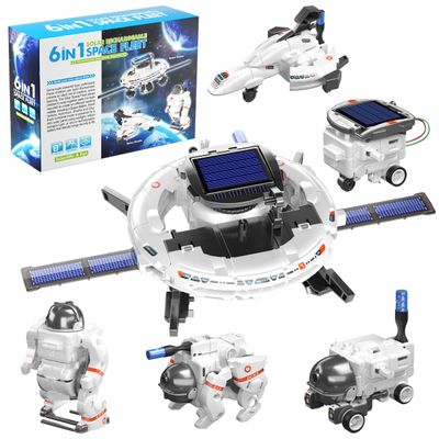 STEM Projects for Kids Ages 8-12, Science Kits for Boys 8-14, 6-in-1 Solar Robot Space Toys Building Science Kits Gifts for 7 8 9 10 11 12 13 Year Old Boys Girls Teen