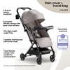 Mompush Lithe V2 Lightweight Travel Stroller, Compact Foldable Baby Stroller with Travel Bag, One-Hand Fold Stroller, Snack Tray, Mechanical Recline Seat, Airplane-Ready, UPF 50+ Canopy & Rain Cover view 2