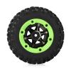 BAIJAC 4Pcs Left & Right Tires Wheel Tyre Kit for Wltoys 12428 12423 12427 1/12 RC Car Spare Replace Parts Accessories ( Color : Green ) view 2