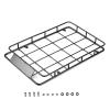 230x147mm Metal Roof Rack Camel Cup Luggage Tray for 1/10 RC Crawler Car Axial SCX10 Traxxas TRX4 RC4WD D90 Parts (Color : Black) view 1