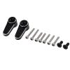 2Pcs Metal 15T Servo Arm Servo Horn Fit EMAX ES08MA Servo for Axial SCX24 1/24 RC Crawler Car Upgrade Parts (Color : Black) view 1