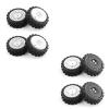 4Pcs Rubber Tire Wheel Tyre for Tamiya XV01 TA06 TT01 TT01E TT02 TT02B PTG-2 1/10 RC Car Upgrades Parts Accessories ( Color : Black ) view 2