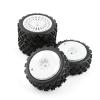 4Pcs Rubber Tire Wheel Tyre for Tamiya XV01 TA06 TT01 TT01E TT02 TT02B PTG-2 1/10 RC Car Upgrades Parts Accessories ( Color : Black ) view 4