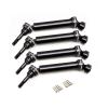4Pcs Hard Steel Front Rear Drive Shaft 7151 for Traxxas 1/16 Mini E-Revo EREVO Summit Slash 4WD RC Car ( Color : Black ) view 1