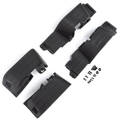 Black Plastic Front and Rear Mud Flaps Fender for 1/10 RC Crawler Car Axial SCX10 II 90046 90047 Upgrade Parts ( Color : Black )