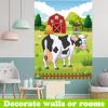 PLULON Pin The Tail on The Cow Game - Cow Farm Themed Animal Birthday Party Game with Tail Stickers for Kids Farm Animal Party Favors view 4