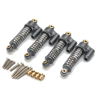 BAIJAC 4PCS Metal Shock Absorber Damper for 1/18 Scale FMS Toyota Fj Cruiser Land Cruiser Arizona Jeep RC Car Upgrade Parts ( Color : Titanium )