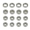 BAIJAC 16Pcs Ball Bearing Kit for Tamiya TT02 TT-02 TT02D TT-02D 1/10 RC Car Upgrade Parts Accessories ( Color : Silver ) view 1