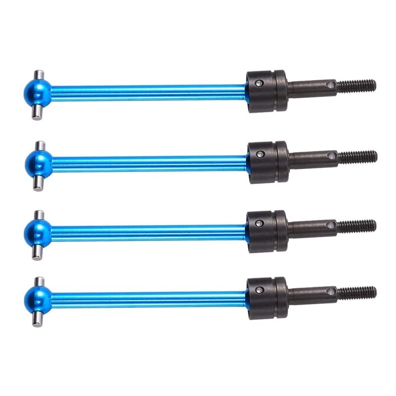 4 Pcs Metal Universal Drive Shaft CVD (64mm) for Tamiya DT03 TT02B TT-02B RC Car Upgrade Parts Accessories ( Color : Navy Blue )