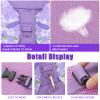 Toddlers Leash + Anti Lost Wrist Link Child Kids Safety Harness Kids Walking Wristband Assistant Strap Belt for Girl Pink Christmas Gift (Purple) view 3