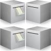 4 Pcs Piggy Bank for Adults Stainless Steel Adults Savings Bank Must Break to Open Metal Money Bank Money Saving Box, 4.72 Inch (Silver) view 1