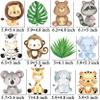 24Pcs Jungle Animals Centerpiece Sticks Safari Animal Table Toppers for Jungle Birthday Party Zoo Animals Baby Shower Supplies Safari Party Decoration view 4