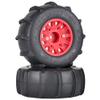 4PCS Rubber Sand Tires Wheels12mm/14mm/17mm Hex RC Wheels and Tires for 1/10 Scale Arrma Senton Tires Traxxas Slash Tires Axial Redcat Rc4wd Hex Detachable Replacement Snow Tires Desert Tires view 3