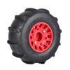 4PCS Rubber Sand Tires Wheels12mm/14mm/17mm Hex RC Wheels and Tires for 1/10 Scale Arrma Senton Tires Traxxas Slash Tires Axial Redcat Rc4wd Hex Detachable Replacement Snow Tires Desert Tires view 4
