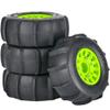 4PCS Rubber Sand Tires Wheels12mm/14mm/17mm Hex RC Wheels and Tires for 1/10 Scale Arrma Senton Tires Traxxas Slash Tires Axial Redcat Rc4wd Hex Detachable Replacement Snow Tires Desert Tires view 1