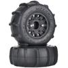 4PCS Rubber Sand Tires Wheels12mm/14mm/17mm Hex RC Wheels and Tires for 1/10 Scale Arrma Senton Tires Traxxas Slash Tires Axial Redcat Rc4wd Hex Detachable Replacement Snow Tires Desert Tires view 3