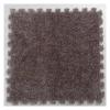 10Pcs Interlocking Foam Playmats, Soft Plush Floor Tile Mats with Borders, Puzzle Carpet Mat for Crawling Playmat Yoga, 12" X 12",Grey view 1