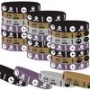CupaPlay 24 PCS Halloween Christmas Party Favors Rubber Bracelets - Halloween Trick or Tread Skeleton Demon Party Supplies Goodie Bag Stuffers Fillers Silicone Wristbands view 1