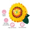 Alomejor DIY Pillow Animal Craft Kit,Art Craft Animals Sewing Kit DIY Sewing Animals Fun DIY Crafts(Sunflower Pillow 34288) view 4