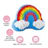 Alomejor DIY Pillow Animal Craft Kit,Art Craft Animals Sewing Kit DIY Sewing Animals Fun DIY Crafts(Rainbow Cloud Pillow 34588) view 3
