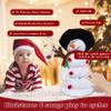 Gfilay Singing and Dancing Snowman Plush Toy,Musical Santa Snowman Doll with 6 Christmas Songs for Christmas Animated Stuffed Decoration view 2