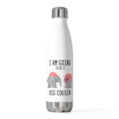 20oz Insulated Bottle Humorous I'm Going To A Big Cousin Baby Announcement Lover Novelty Pregnancy 20oz