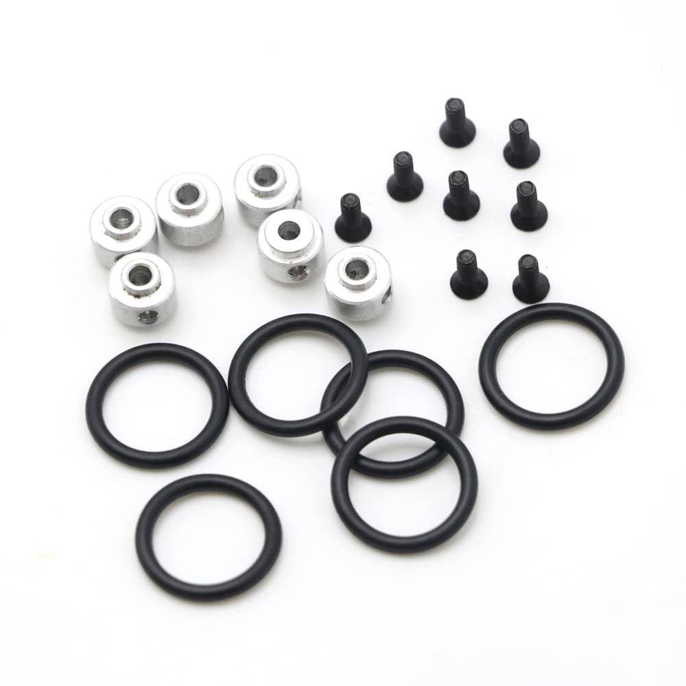 BAIJAC 5pcs/Lot Airplane Propeller 3.17mm Prop Adapter Prop Saver with Screws Rubber O Rings Kit Electric Brushless Motor Shaft RC Part