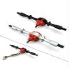 BAIJAC Metal Rear Bridge Axle with Shock Absorber Leaf Springs Suspension for WPL D12 B16 B36 B14 B24 RC Car Parts (Color : Set D Silver) view 4