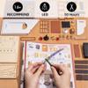 Rolife DIY Miniature Dollhouse Kit-Tiny House DIY Kit for Adults and Kids-1:20 Miniature House Kit-Miniature Things Hobbies for Women and Men-Halloween/Christmas Decorations/Gifts-LED Book Nook Kits view 4