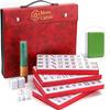 Mose Cafolo Professional Chinese Mahjong Game Set 146 Numbered Large Size Tiles with Carrying Travel Case, Complete Mahjong Tiles Set (Majiang, Mah-Jongg, Ma Jong) view 1