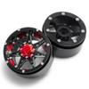 1/2/4pcs Metal Wheel 2.2 Beadlock Wheels Rims for 1/10 RC Crawler Axial SCX10 TRX4 ( Color : Black 1pcs ) view 2